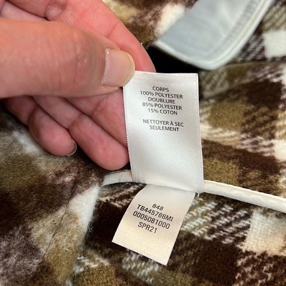 Treasure & Bond Plaid Shirt Jacket Puff Sleeve Button Up size XS - Picture 16 of 16